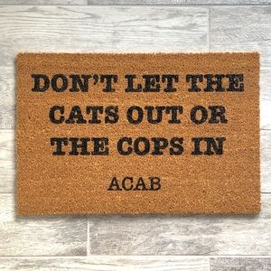 ACAB BLM Doormat black lives matter door mat